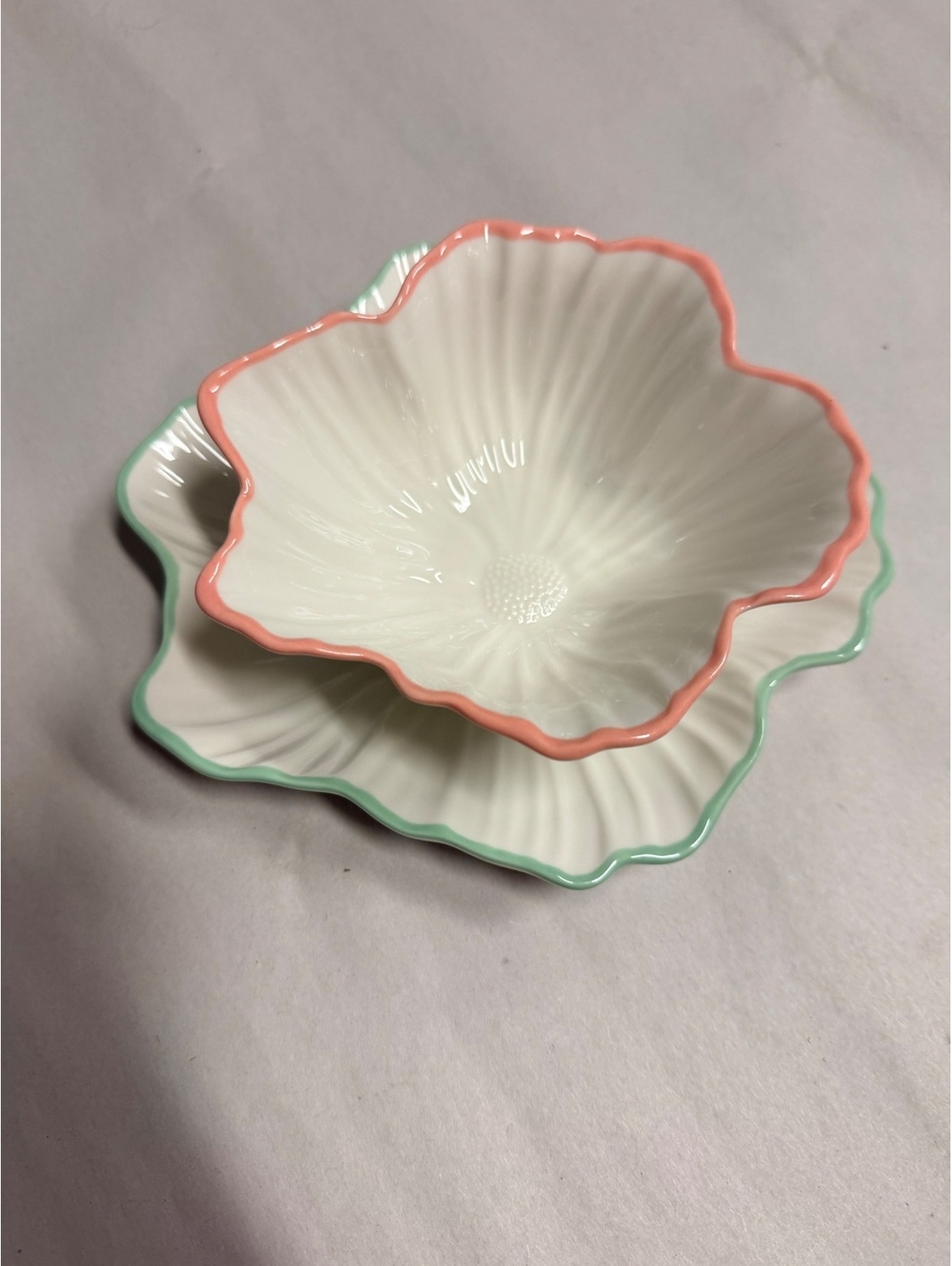 Lilly Pulitzer Floral Ceramic Serving Bowls Set of 2